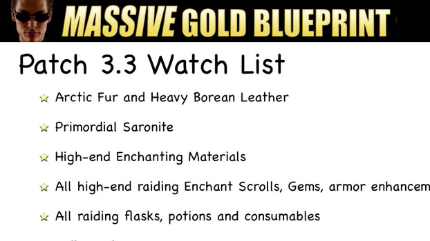 Make Big Gold in Patch 3.3